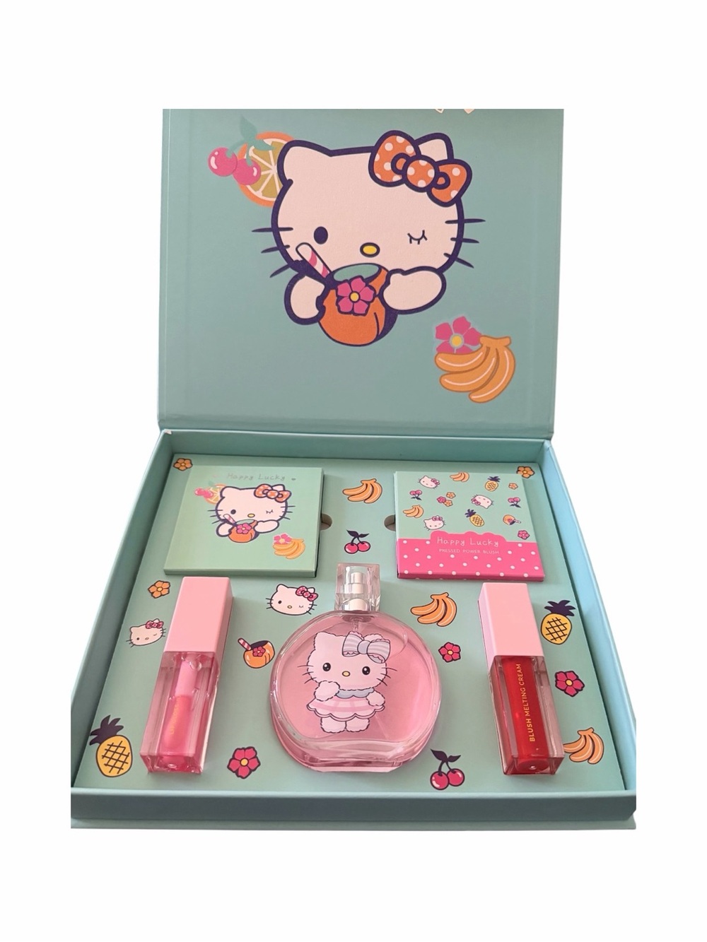 NWT-HELLO KITTY-PERFUME AND MAKEUP SET